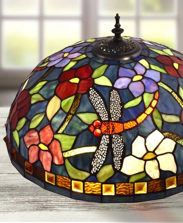 Dale Tiffany TF16085 Josef Tiffany Floor Lamp, Antique Bronze