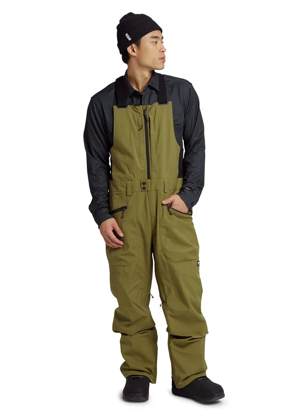 Burton Men's Reserve Bib Pant, Martini Olive, L