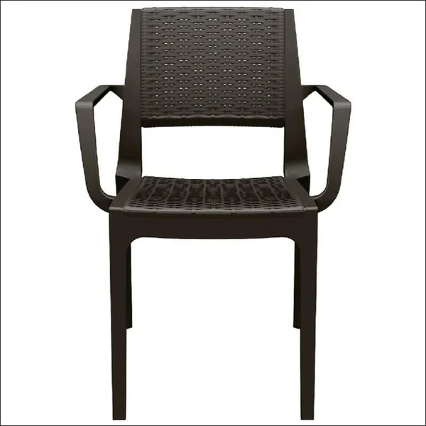 Compamia Capri Resin Dining Arm Chair Brown