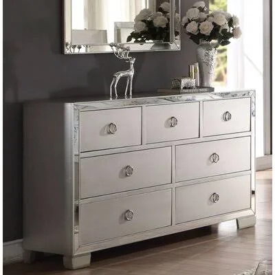 Jibril 7 - Drawer Mirrored Accent Chest Rosdorf Park