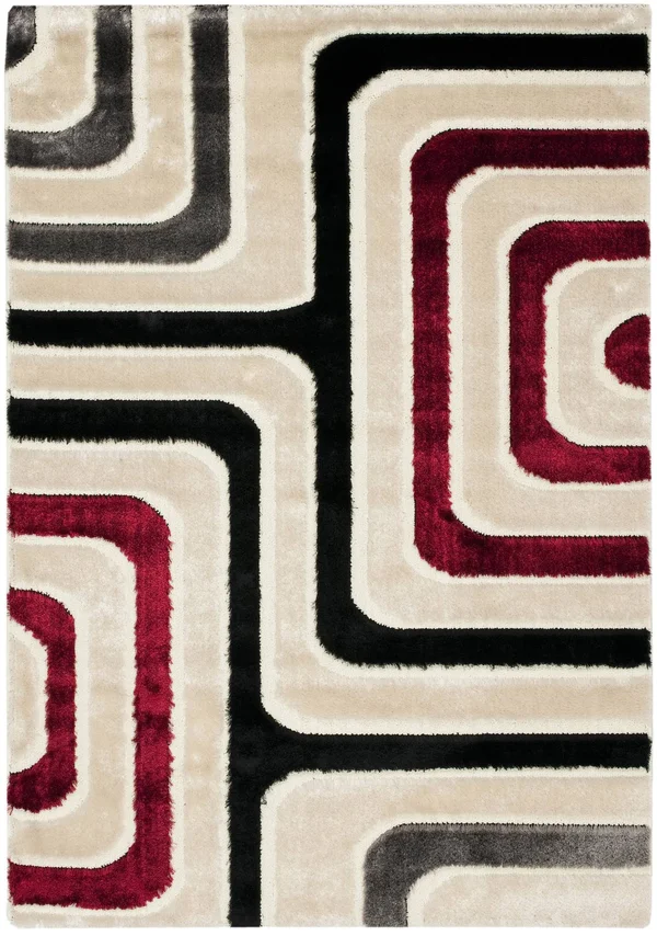 Safavieh Euclid Geometric Shag Area Rug, Size: 5'3 inch x 7'6 inch
