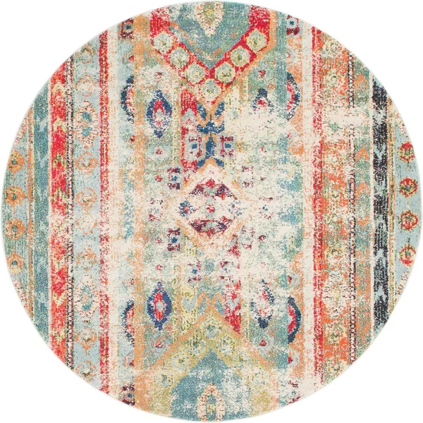 Unique Loom Kubok Sedona Area Rug - 5& x 8& - Fuchsia
