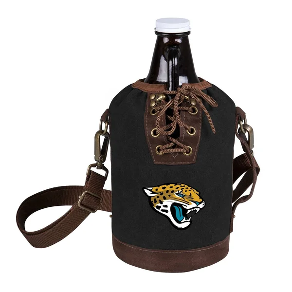 Black Jacksonville Jaguars Growler Tote with 64oz.