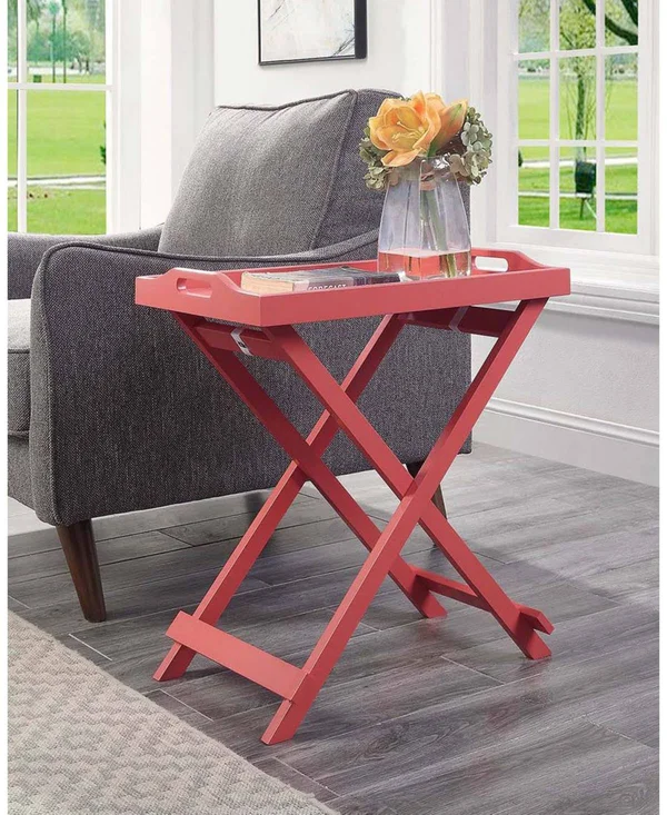 Convenience Concepts 239900BL Designs2Go Folding Tray Table, Black