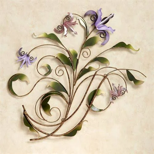 Floria Pastel Metal Wall Sculpture Multi Pastel - Multi Pastel, 29" x 36"