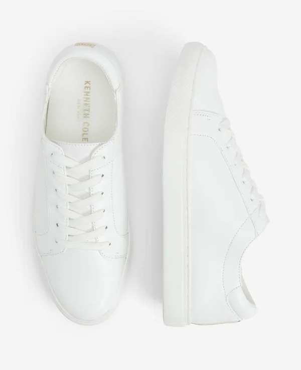 Kenneth Cole New York Women's Kam Leather Sneaker - White