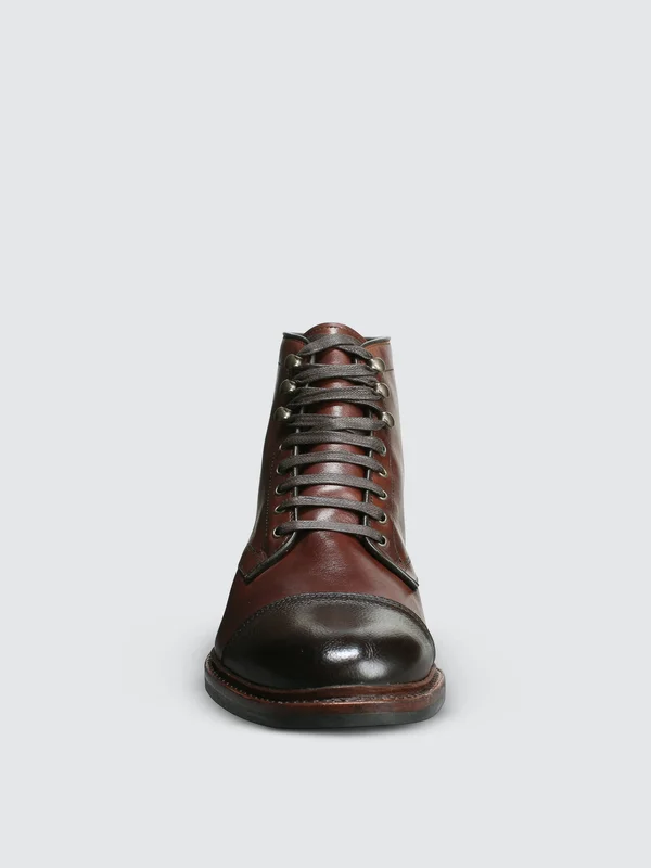 Men's Allen Edmonds Landon Lace-Up Cap Toe Boot, Size 8.5 D - Brown