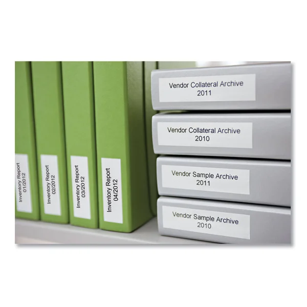 Dymo D1 Durable Labels - 0.5x22 x 23 ft, White, 6/Pack