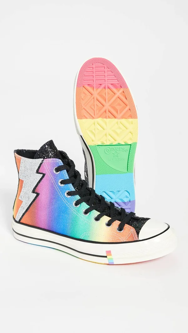 Converse Chuck Taylor 70 Hi Shoes Black/Multi Size 9.5