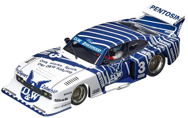 Carrera 20030887 Ford Capri Turbo D & W-Zakspeed Team - NO. 7.6cm, Multi-Coloured