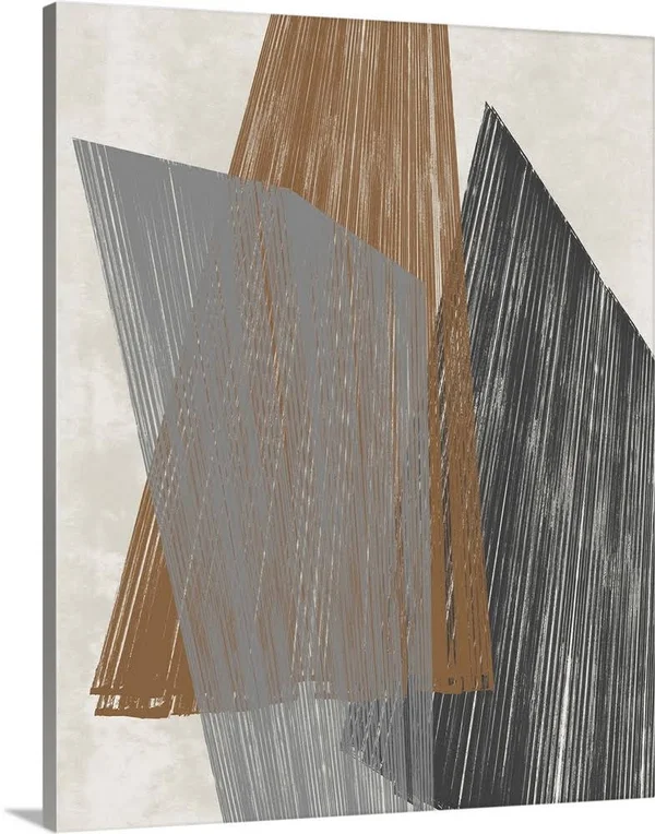 Triangle Stripes I - Canvas Wall Art, 24x30, Great Big Canvas