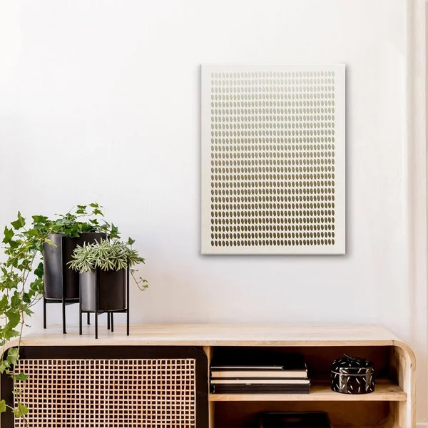 Abstract Neutral CLX Canvas Wall Art Brown 24x22 x 30x22, Cotton