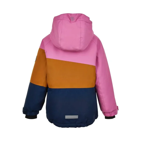Color Kids Kids Ski Jacket 1 Colorblock-Blue-Brown-Purple - Kids Casual Jacket, Size 116 - Color Dress Blues