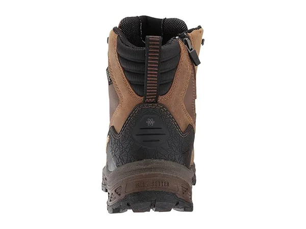 Irish Setter Men's Kasota Waterproof 6 inch Side Zip Safety Toe Work Boots - 14 2E, Brown