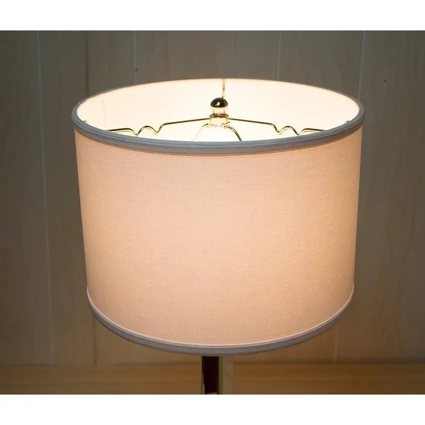 Home Concept 14x22 Linen Drum Lamp Shade