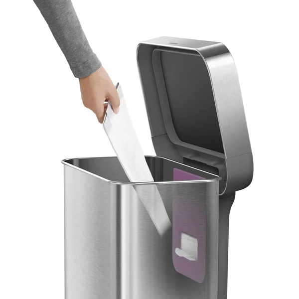 Simplehuman Trash Can - Rectangular Step Can, 45 Liter
