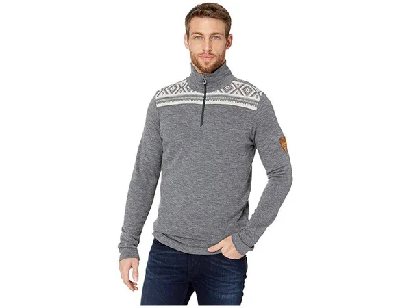 Dale of Norway Cortina Basic Masculine Sweater - Men's Smoke/Black - XL