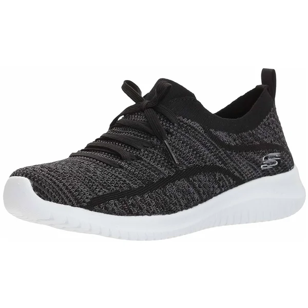 Skechers Ultra Flex - Statements (Black/Grey) Women's Shoes