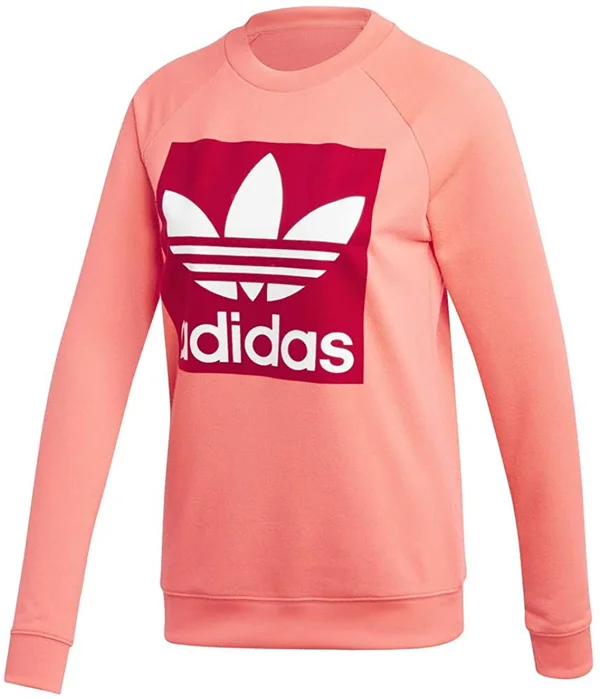 Adidas Women's Trefoil Crew Sweatshirt - Flash Red