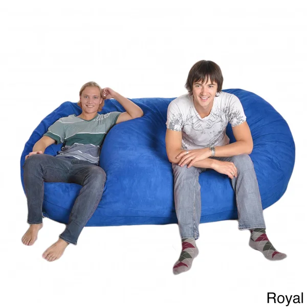 Slacker Sack Eight-Foot Oval Microfiber and Memory Foam Bean Bag - 8& Chocolate