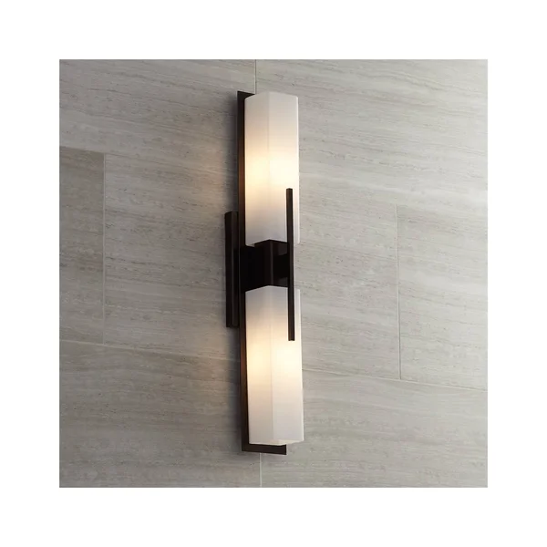 Possini Euro Midtown 23 1/2x22H Bronze Bath Bar Light Fixture