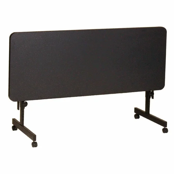 Correll Deluxe Flip Top Table - High Pressure Top - 24x48 Black Granite
