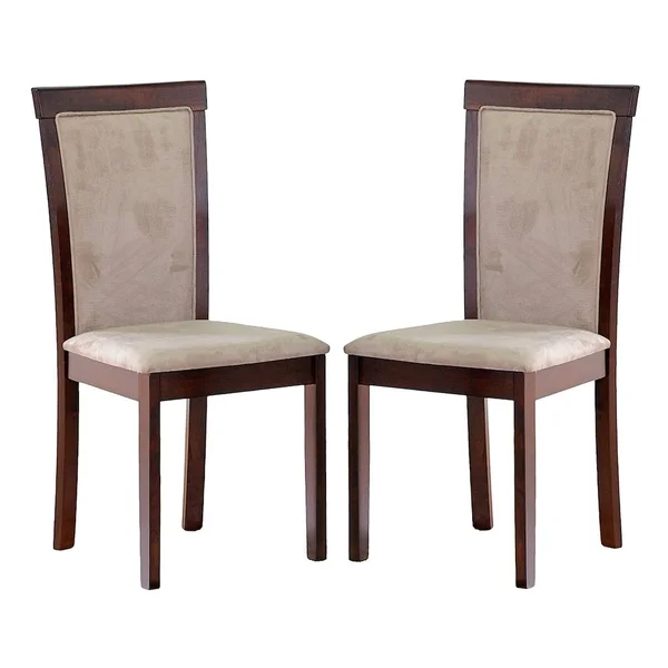 Baxton Studio Judy Dark Brown Modern Dining Chair (Set of 2)