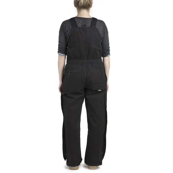 Berne Ladies Washed Insulated Bib Dark Brown, L/Short