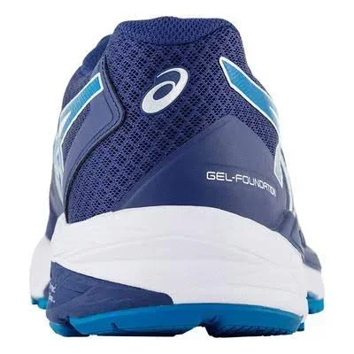 Asics Gel Foundation 13 Wide Fit (2E) Mens Running Shoes - Blue