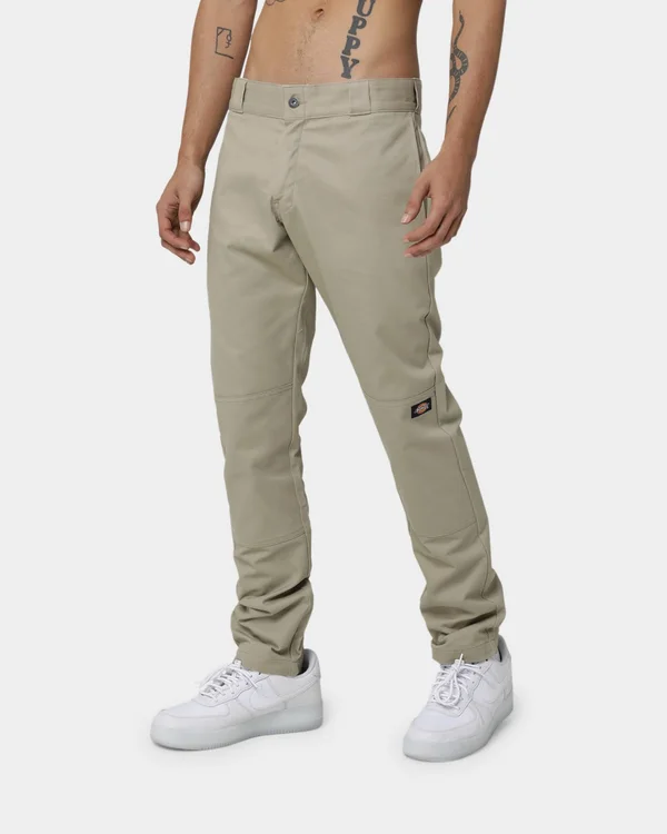 Dickies Skinny Straight Fit Double Knee Work Pant Desert