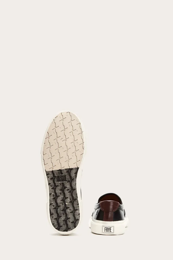 Frye Men's Ludlow Slip-On Sneakers - Black/White