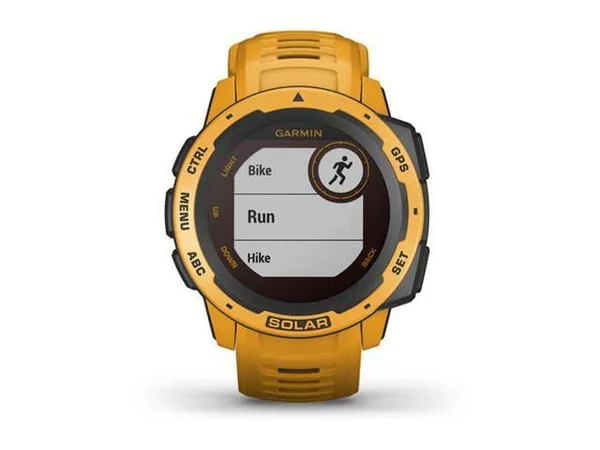 Garmin Instinct Solar GPS Smartwatch - Sunburst (010-02293-19) w/ 2x Screen Protectors