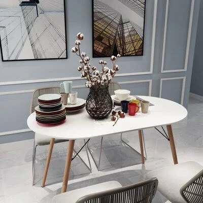 Conerly Oval 27.6x22 Dining Table Corrigan Studio