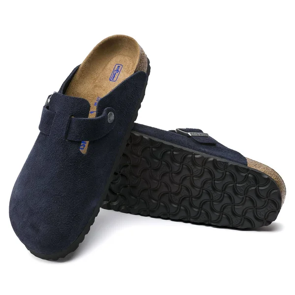 Birkenstock Boston Soft Footbed - Suede Stone Coin - 36, Regular