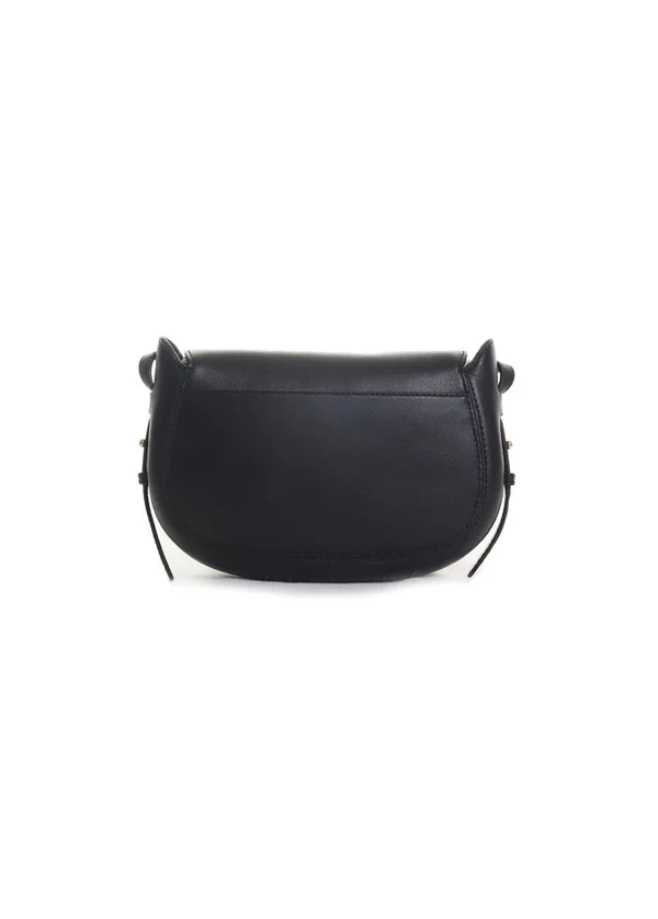 Michael Michael Kors - Jolene Small Leather Saddle Bag, Black, One Size