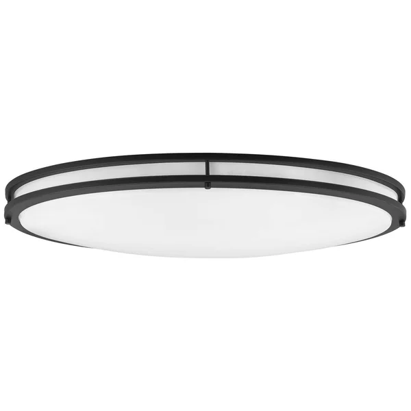 Sunlite 49104-su 40W 32x22 LED Oval Flush Mount Fixture Black Cool White 4000K