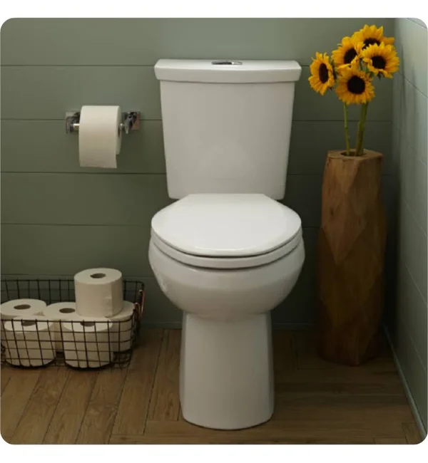 American Standard H2Option Dual Flush Round Front Toilet 0.92/1.28 GPF in White