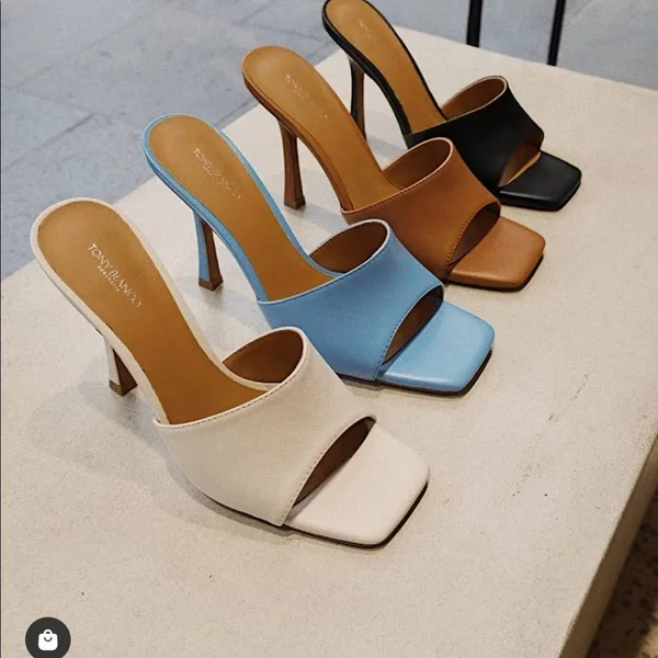 Flora Blue Kid Heels, Heels, Tony Bianco USA Blue Kid, 9.5
