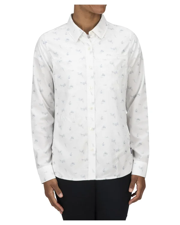 Simms Women's Isle LS Shirt - XL - Laguna