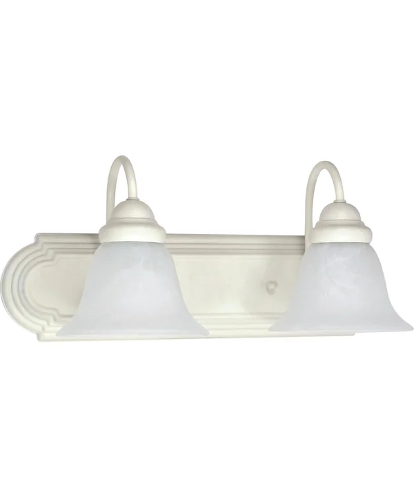 Ballerina 2 Light 18 in. Vanity - White, Nuvo Lighting