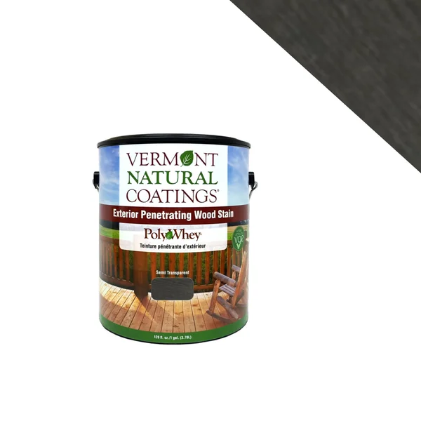 Vermont Natural Coatings - PolyWhey, Exterior, Penetrating Stain : Coastal Gray, 5-Gallon