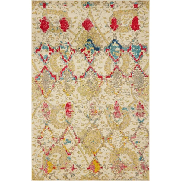 Unique Loom Sedona Beige 6 ft. x 9 ft. Area Rug