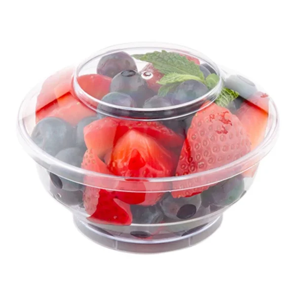 Deli Cup with Lid - Deli Container and Lid, Retail Cup - Clear - 4 Ounce - Plastic - Disposable - 100ct Box - Restaurantware