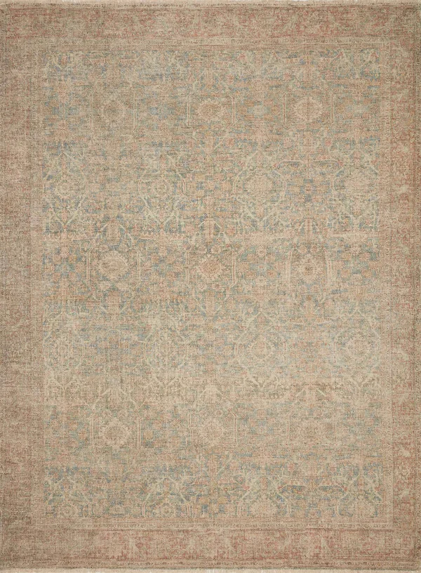 Loloi Priya PRY-06 Denim Rust Rug - 3 ft 6 in x 5 ft 6 in