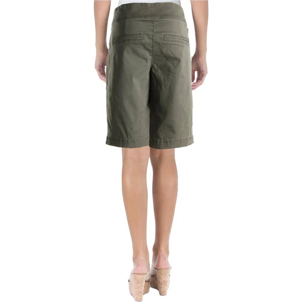 Jag Women's Ainsley Bermuda Twill Shorts (Jungle Palm - 4)