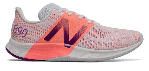 New Balance Women's FuelCell 890v8 Running Shoe, Moondust/Ginger Pink