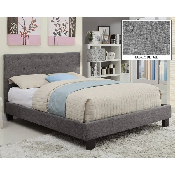 Summit 60x22 Queen Platform Bed, Natural Linen