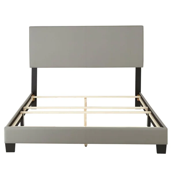 Boyd Sleep Montana Upholstered King Bed Frame Foundation and Headboard - Grey, Gray