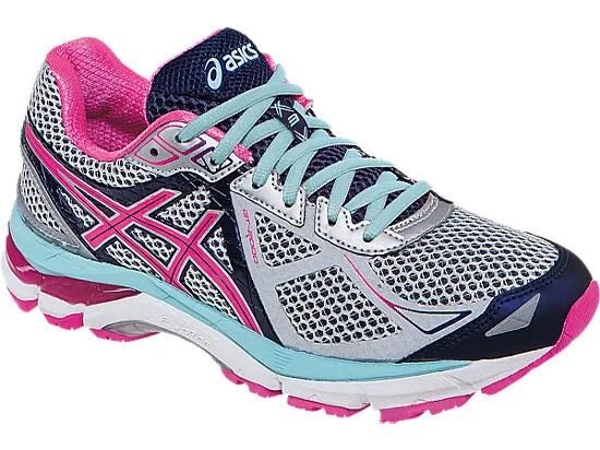 Asics Women's GT-2000 3 (D) Wide Running Shoe Lightning/Hot Pink/Navy
