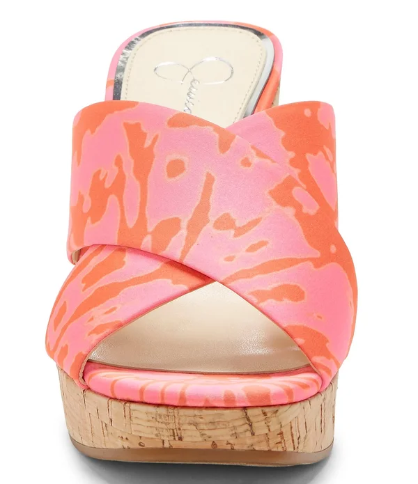 Jessica Simpson Seena Wedge Sandals - Bright White